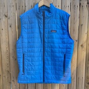 Patagonia mens nano Blue Quilted Vest